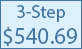 24-inch 3 step commercial pool ladder