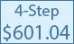 24-inch 4 step commercial pool ladder