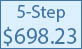 24-inch 5 step commercial pool ladder