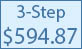 30-inch 3 step commercial pool ladder