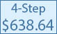 30-inch 4 step commercial pool ladder
