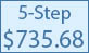 30-inch 5 step commercial pool ladder