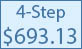 36-inch 4 step commercial pool ladder